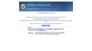 Application for U.S. Passport