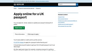 Apply online for a UK passport - GOV.UK