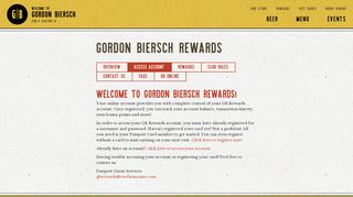 Access Your Passport Rewards Account | Gordon Biersch