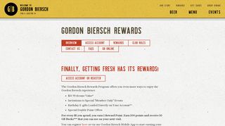 Passport Rewards - Gordon Biersch