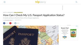 How to Check Your U.S. Passport Application Status - TripSavvy