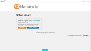 Online Results - SportsTG Membership
