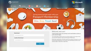 Passport Corporate - Sign Up - Microsoft Prime