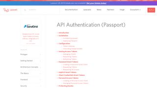 API Authentication (Passport) - Laravel - The PHP Framework For Web ...