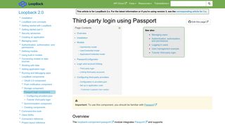 Third-party login using Passport | LoopBack Documentation