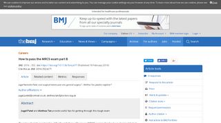 How to pass the MRCS exam part B | The BMJ