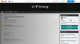 Can anyone login to passthepopcorn? : Piracy - Reddit
