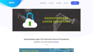 8 Questions About Passwordless Login Systems Answered! : End ...