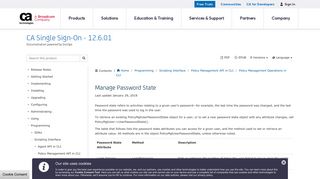 Manage Password State - CA Single Sign-On - 12.6.01 - CA ...