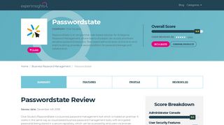 Passwordstate Reviews and Pricing - 2019 - Expert Insights
