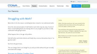 CTCMath - For Parents