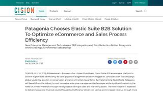 Patagonia Chooses Elastic Suite B2B Solution To Optimize ...
