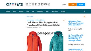 Look March 5 For Patagonia Pro Friends and Family Discount ...