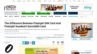 The Difference Between Patanjali SIM Card And Patanjali Swadeshi ...