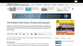 The Patelco HSA Story: Onward and Upward | Credit Unions