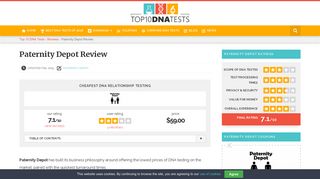 Paternity Depot Review (UPDATED Jan. 2019) - Top 10 DNA Tests
