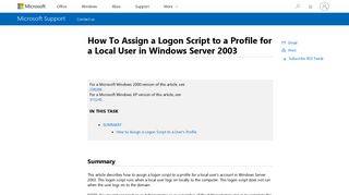 How To Assign a Logon Script to a Profile for a Local User in Windows ...