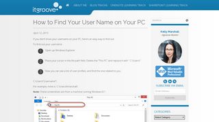 How to Find Your User Name on your PC - itgroove