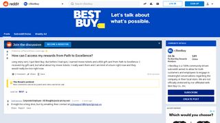 How can I access my rewards from Path to Excellence? : Bestbuy ...