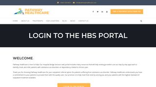 Login to the HBS Portal - Pathway Healthcare