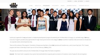 Pathways To Success 2019 Application | 100 Black Men of Chicago