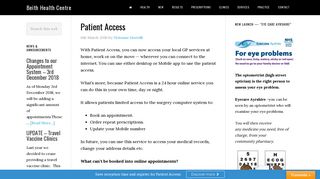 Patient Access - Beith Health Centre