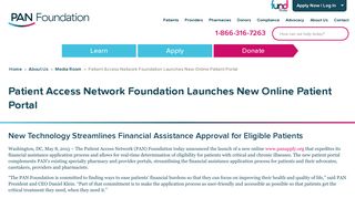 PAN Foundation - Patient Access Network Foundation Launches New ...