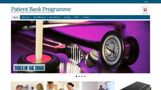 Patient Bank Programme: Home