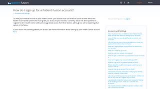 How do I sign up for a Patient Fusion account? – Patient Fusion ...