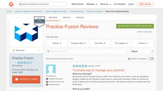 Practice Fusion Reviews 2019 | G2 Crowd