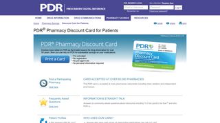 PDR Pharmacy Discount Card for Patients - PDR.net