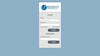 patientservices: My Account - Login