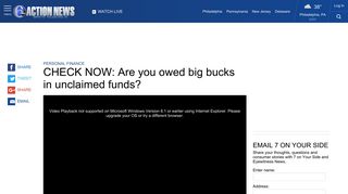 UNCLAIMED FUNDS: Check to see if you are owed big bucks in ...