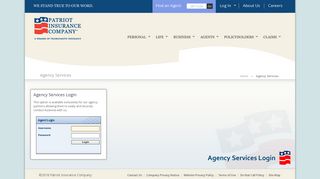Patriot Insurance Company - Agency Services