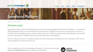 Salesforce Platform | PatronManager