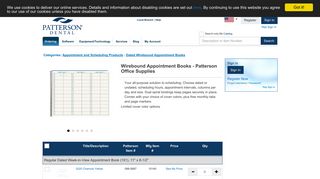 Wirebound Appointment Books - Patterson Office Supplies