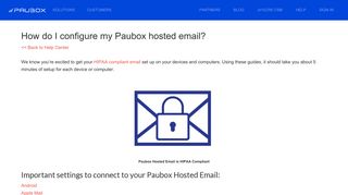 How do I configure my Paubox hosted email? – Paubox