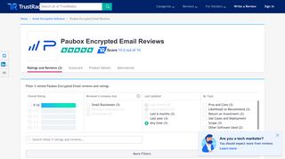 Paubox Encrypted Email Reviews & Ratings | TrustRadius
