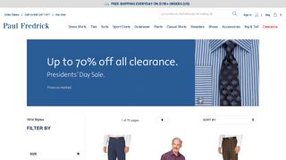 Clearance Clothes For Men | Paul Fredrick
