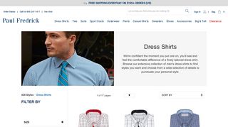 Men's Dress Shirts | Business Shirts for Men | Paul Fredrick