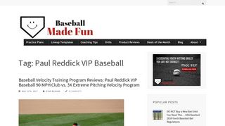 Paul Reddick VIP Baseball - Baseball Made Fun