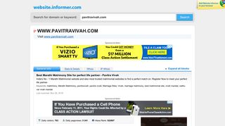 pavitravivah.com at WI. Best Marathi Matrimony Site for perfect life ...