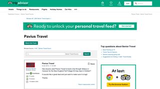 Pavius Travel - Senior Travel Forum - TripAdvisor