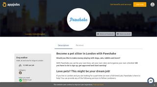 Become a pet sitter in London with Pawshake - AppJobs