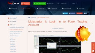 Metatrader 4: Login in to Forex Trading Account - PaxForex