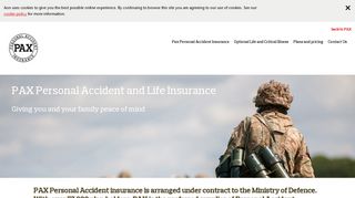 Military Personal Accident and Life Insurance | PAX Personal Accident