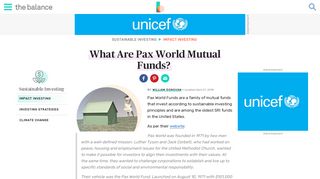What Are Pax World Mutual Funds? - The Balance