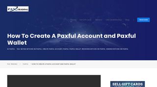 How To Create A Paxful Account and Paxful Wallet - PAX Trading