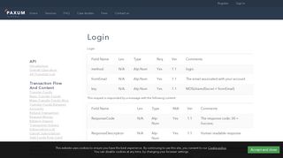 Paxum: API Documentation