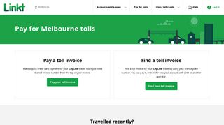 Pay for tolls in Melbourne - Linkt